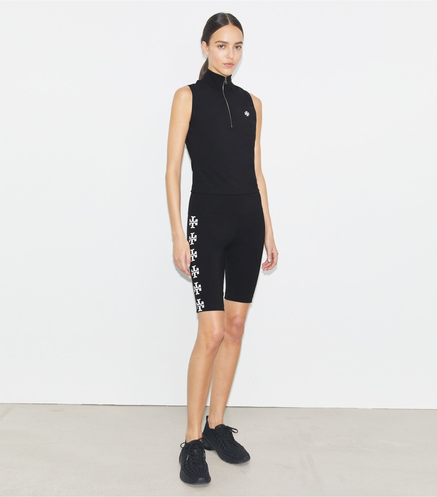 Tory Burch Compression Zip Top - Sport Black