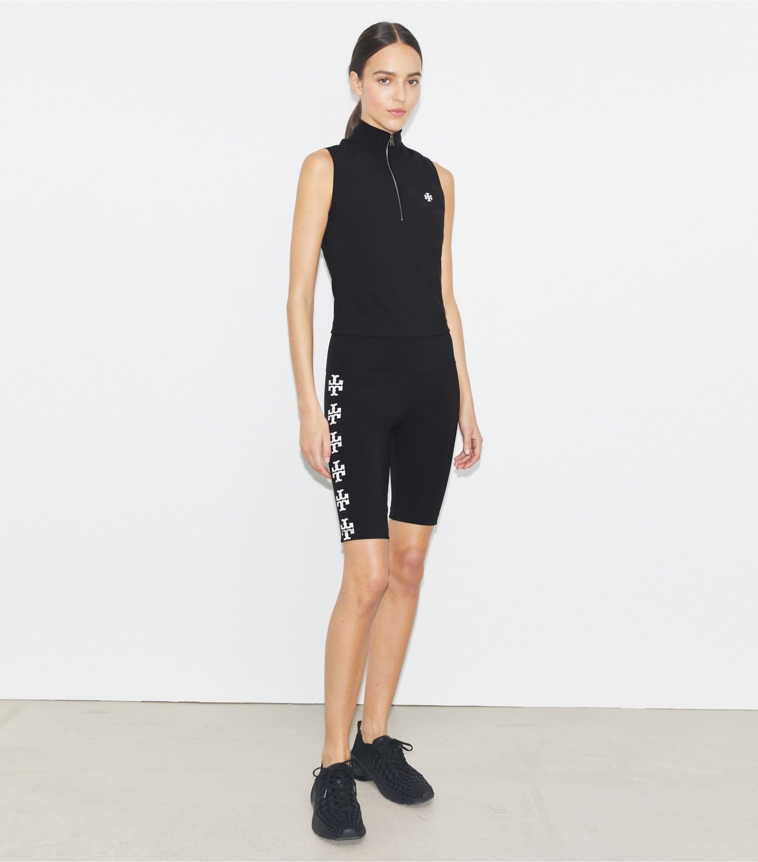 Tory Burch Compression Zip Top - Sport Black