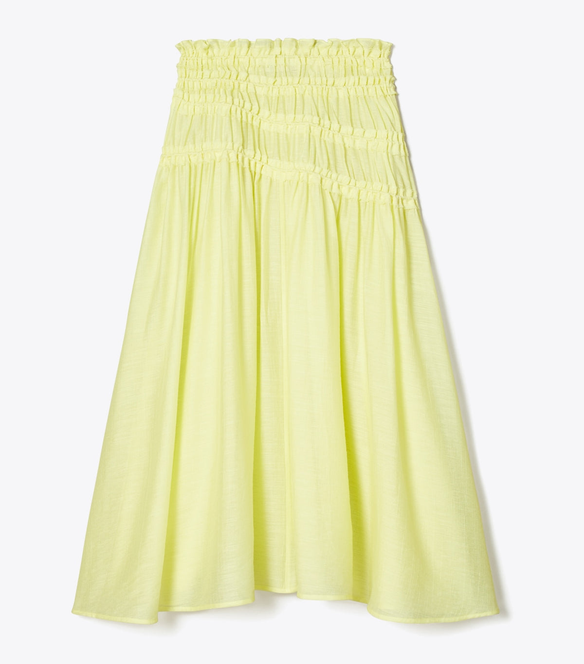 Tory Burch Smocked Viscose Skirt - Lumen