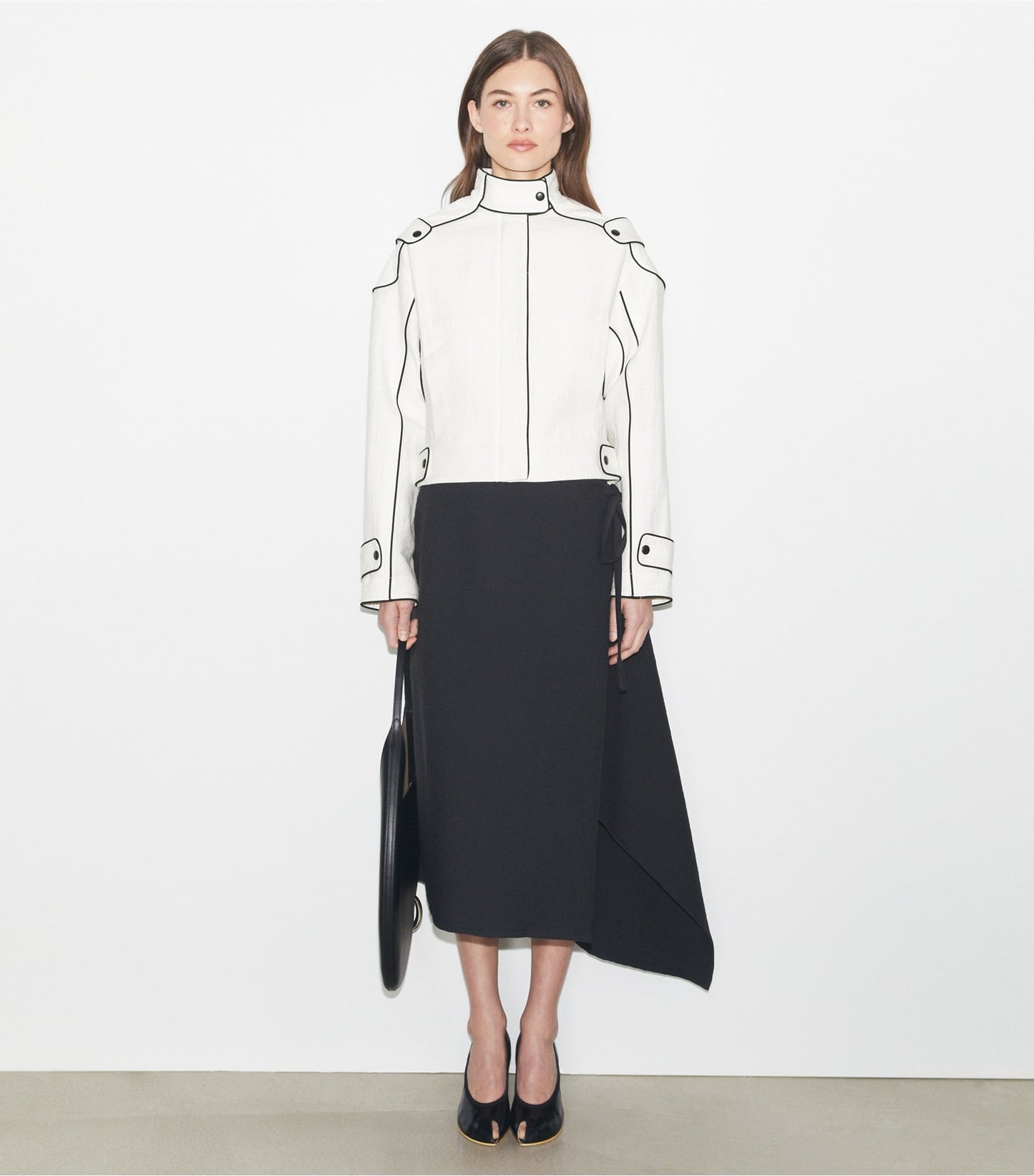 Tory Burch Cotton Bomber Jacket - Marshmallow