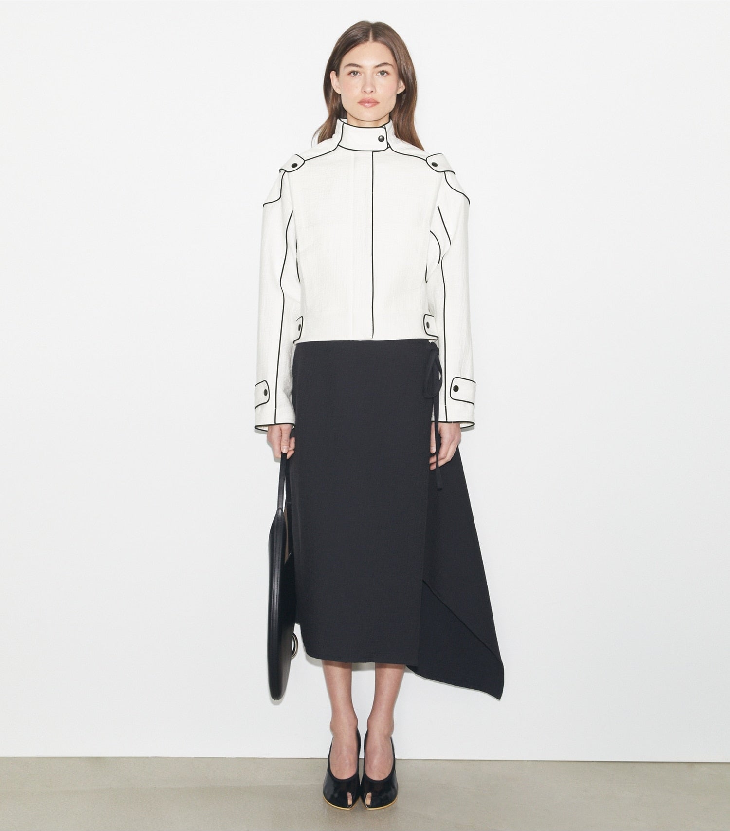 Tory Burch Cotton Bomber Jacket - Marshmallow