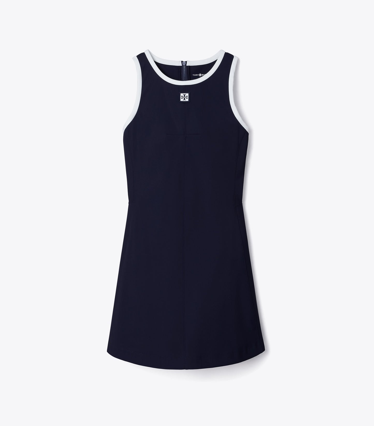 Tory Burch Jersey Racerback Tennis Dress - Deep Navy / Snow White