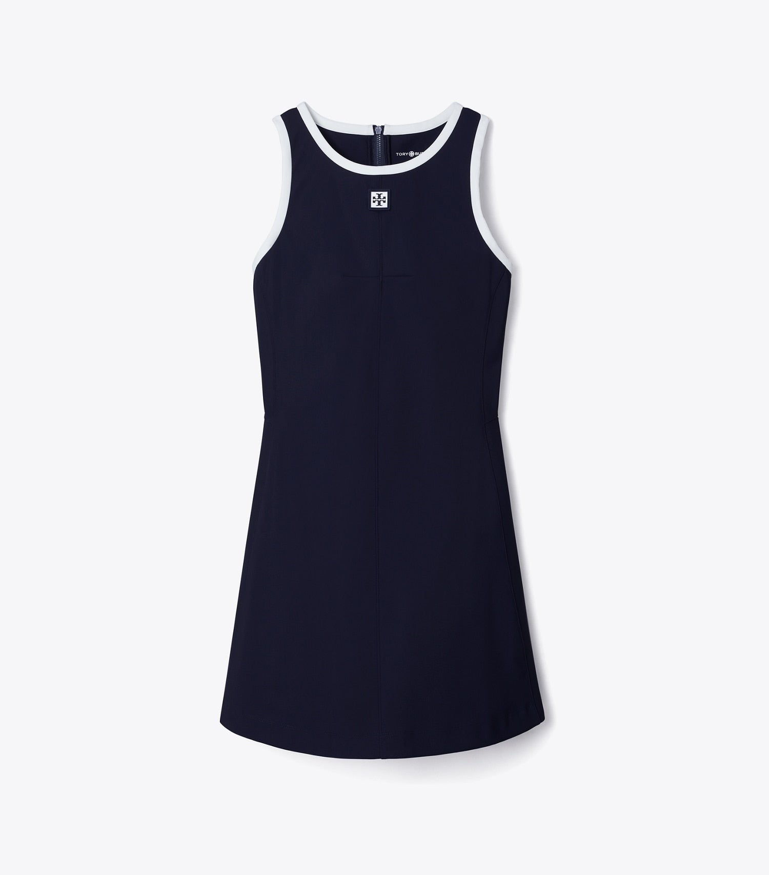 Tory Burch Jersey Racerback Tennis Dress - Deep Navy / Snow White
