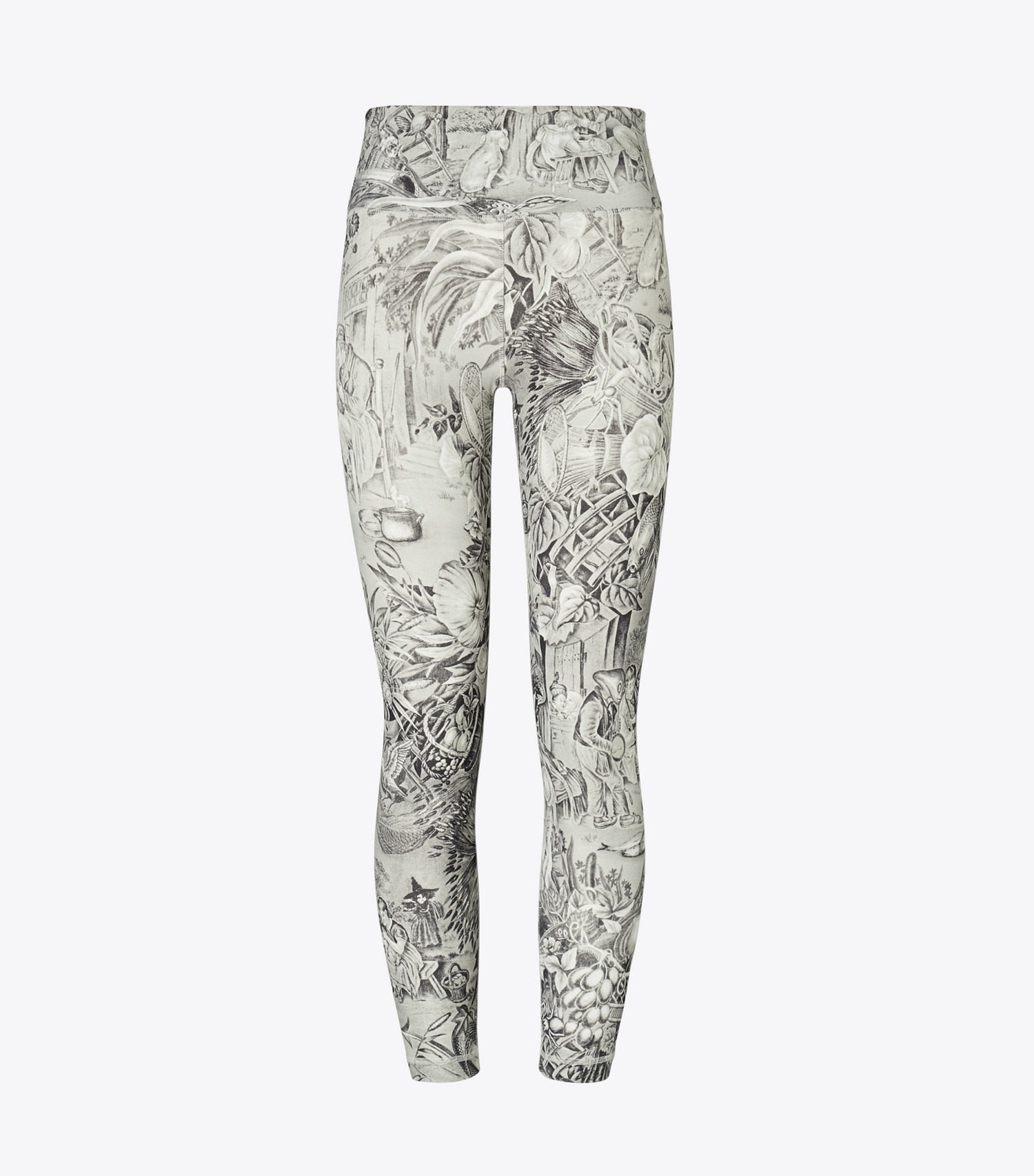 Tory Burch Weightless Printed 7/8 Legging - Grey Alien Toile