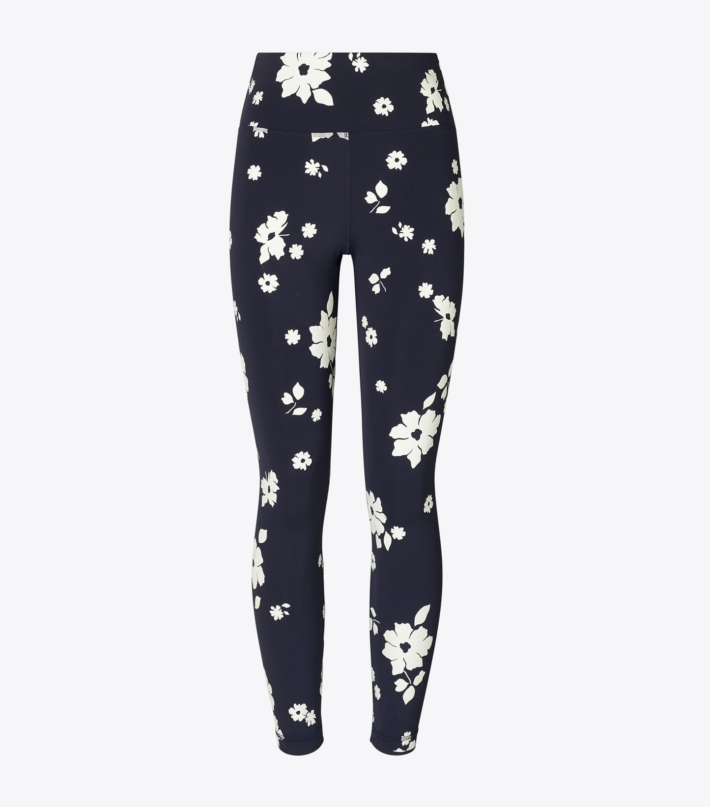 Tory Burch Printed Nylon Legging - Medium Navy Contrast Floral
