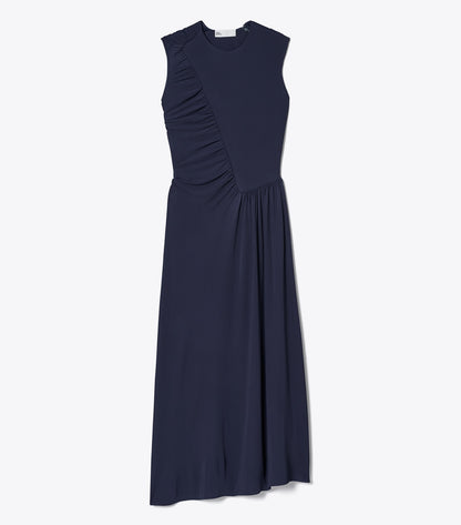 Tory Burch Jersey Crepe Dress - Medium Navy
