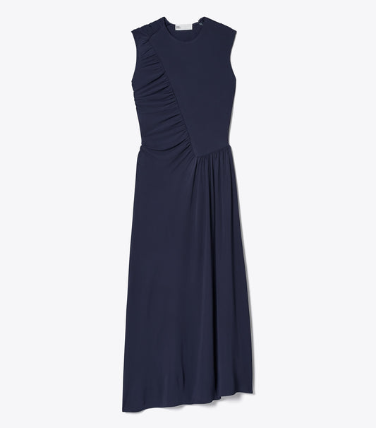 Tory Burch Jersey Crepe Dress - Medium Navy