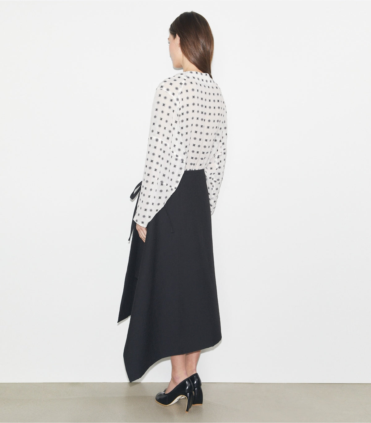 Tory Burch Cotton Wrap Skirt - Black