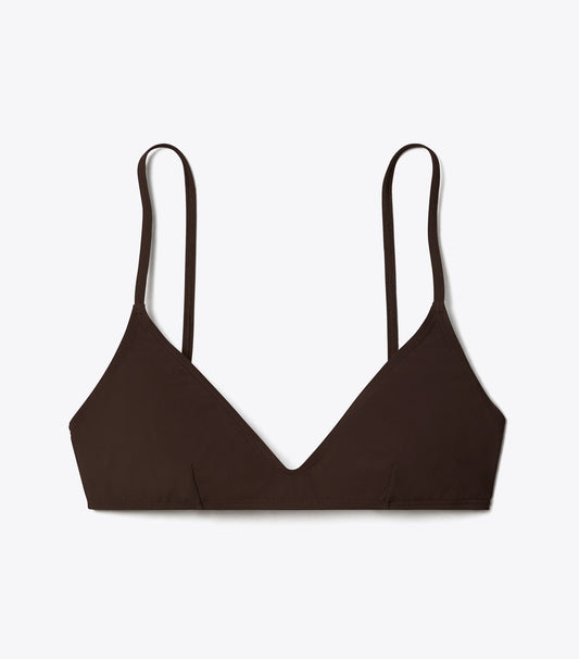 Tory Burch Bralette Bikini Top - Deep Chocolate
