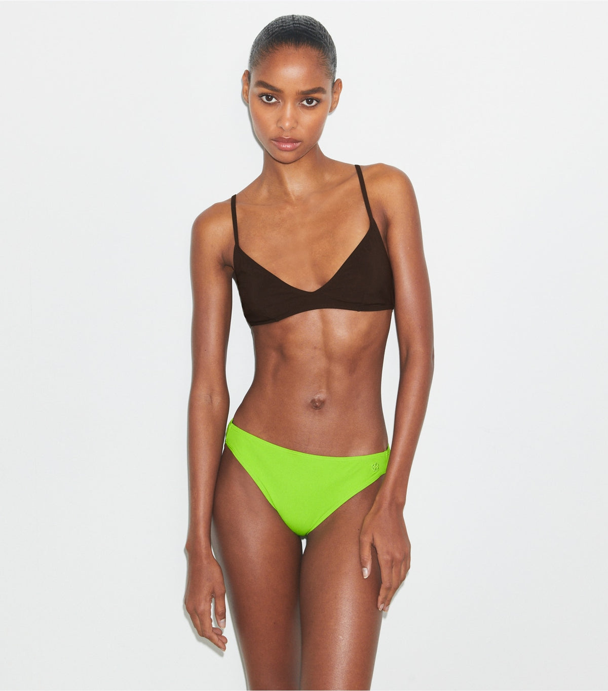 Tory Burch Bralette Bikini Top - Deep Chocolate