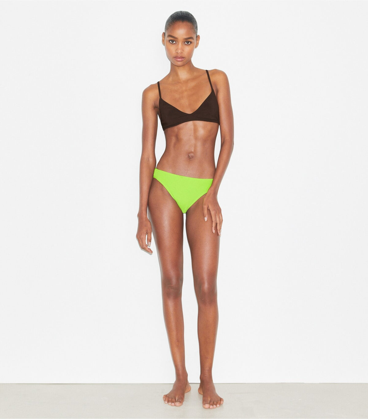 Tory Burch Bralette Bikini Top - Deep Chocolate