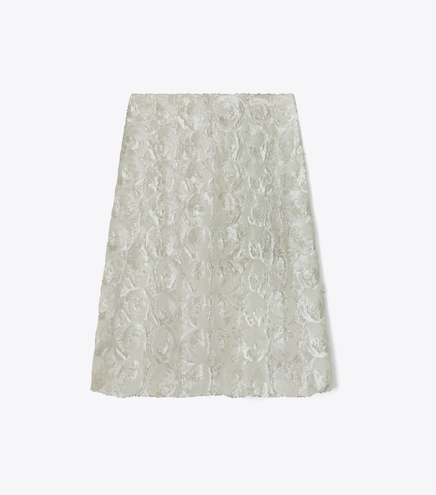 Tory Burch Embellished Sequin Skirt - Marshmallow
