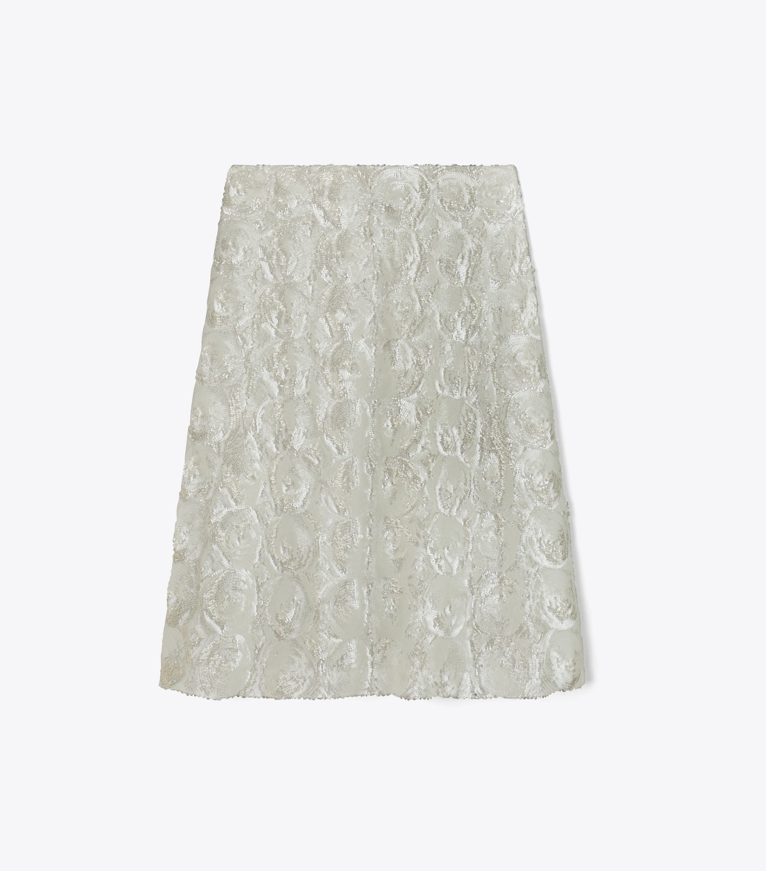 Tory Burch Embellished Sequin Skirt - Marshmallow