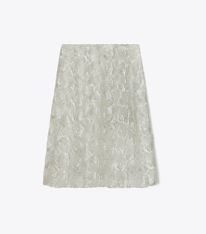 Tory Burch Embellished Sequin Skirt - Marshmallow