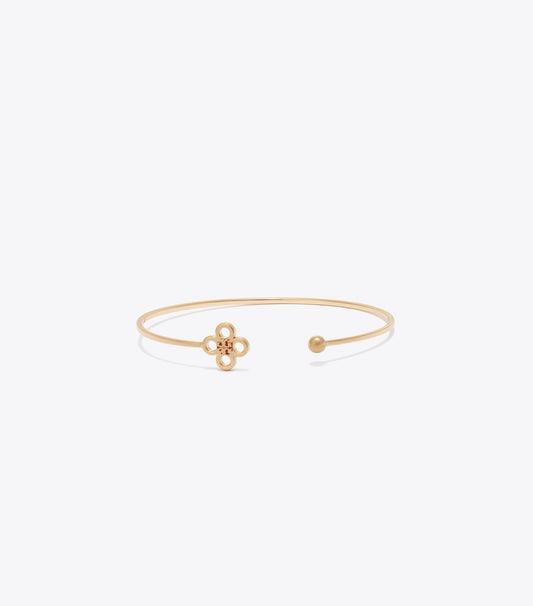 Tory Burch Forget Me Not Open Cuff - Tory Gold