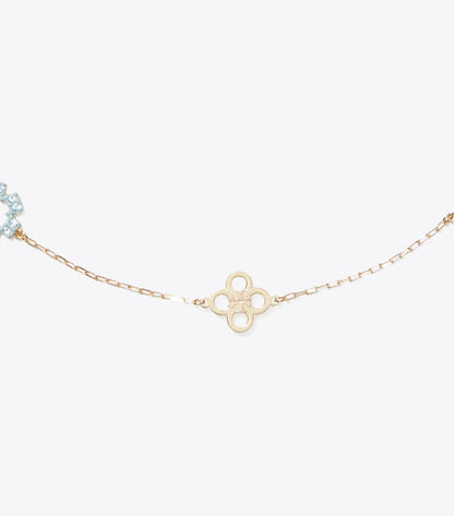 Tory Burch Forget Me Not Pavé Necklace - Tory Gold / Multi