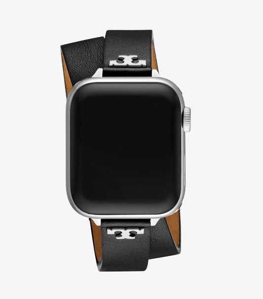 Tory Burch T Double Wrap Band for Apple Watch® - Black