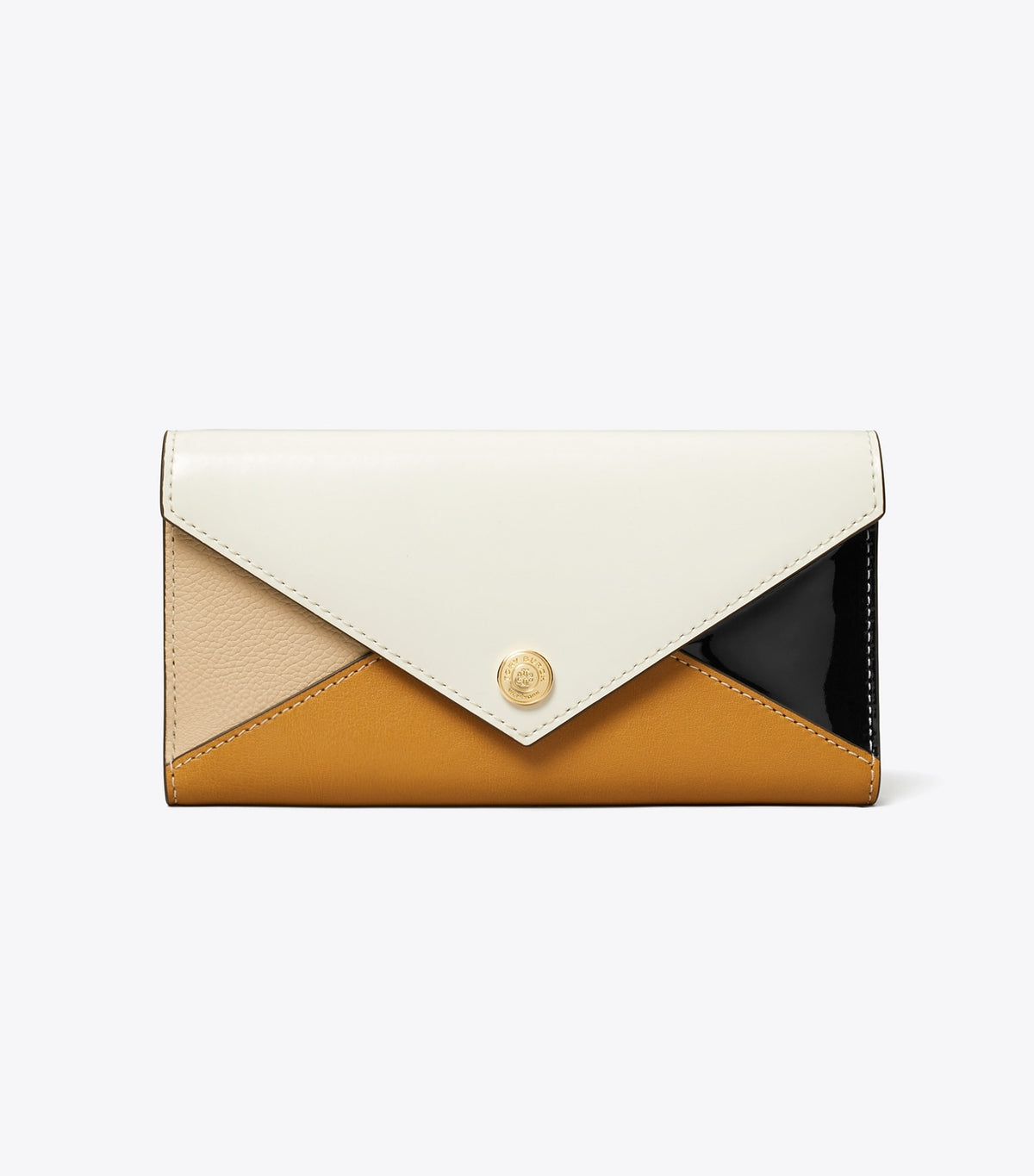 Tory Burch Leather Envelope Wallet - Blanc Multi