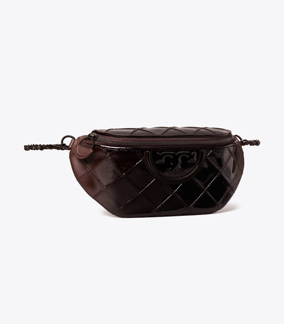 Tory Burch Fleming Patent Belt Bag - Deep Burgundy