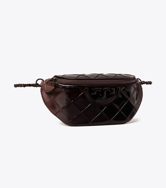 Tory Burch Fleming Patent Belt Bag - Deep Burgundy