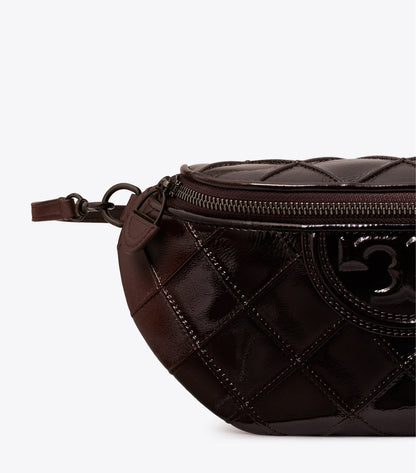 Tory Burch Fleming Patent Belt Bag - Deep Burgundy