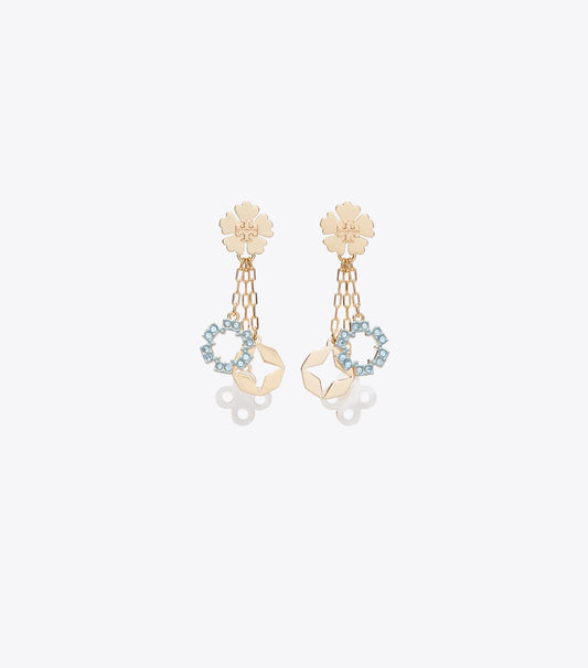 Tory Burch Forget Me Not Chain Earring - Tory Gold / Multi