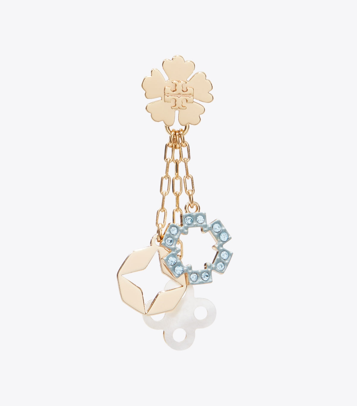 Tory Burch Forget Me Not Chain Earring - Tory Gold / Multi