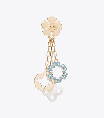 Tory Burch Forget Me Not Chain Earring - Tory Gold / Multi