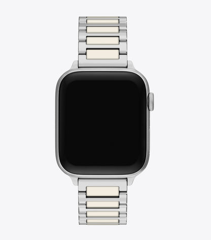 Tory Burch Kira Band for Apple Watch® - Silver/Ivory