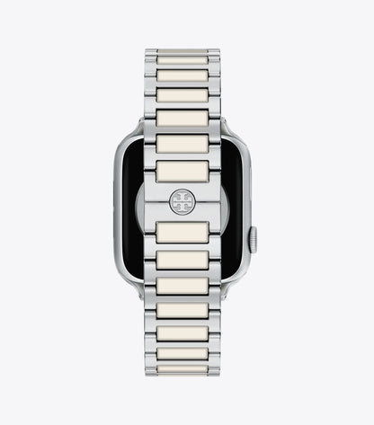 Tory Burch Kira Band for Apple Watch® - Silver/Ivory