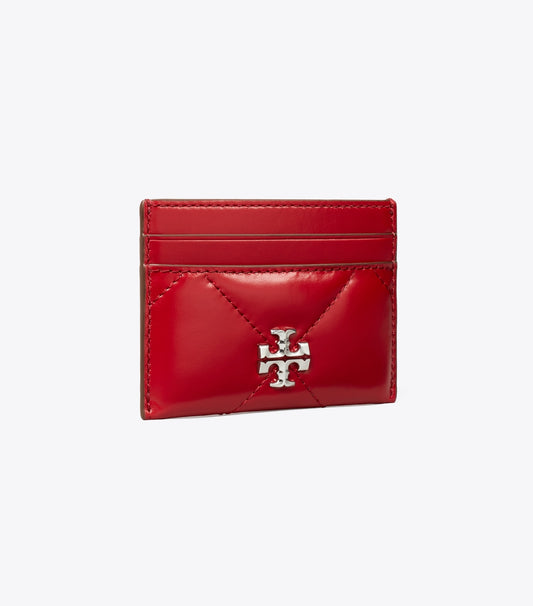 Tory Burch Kira Diamond Quilt Card Case - Red