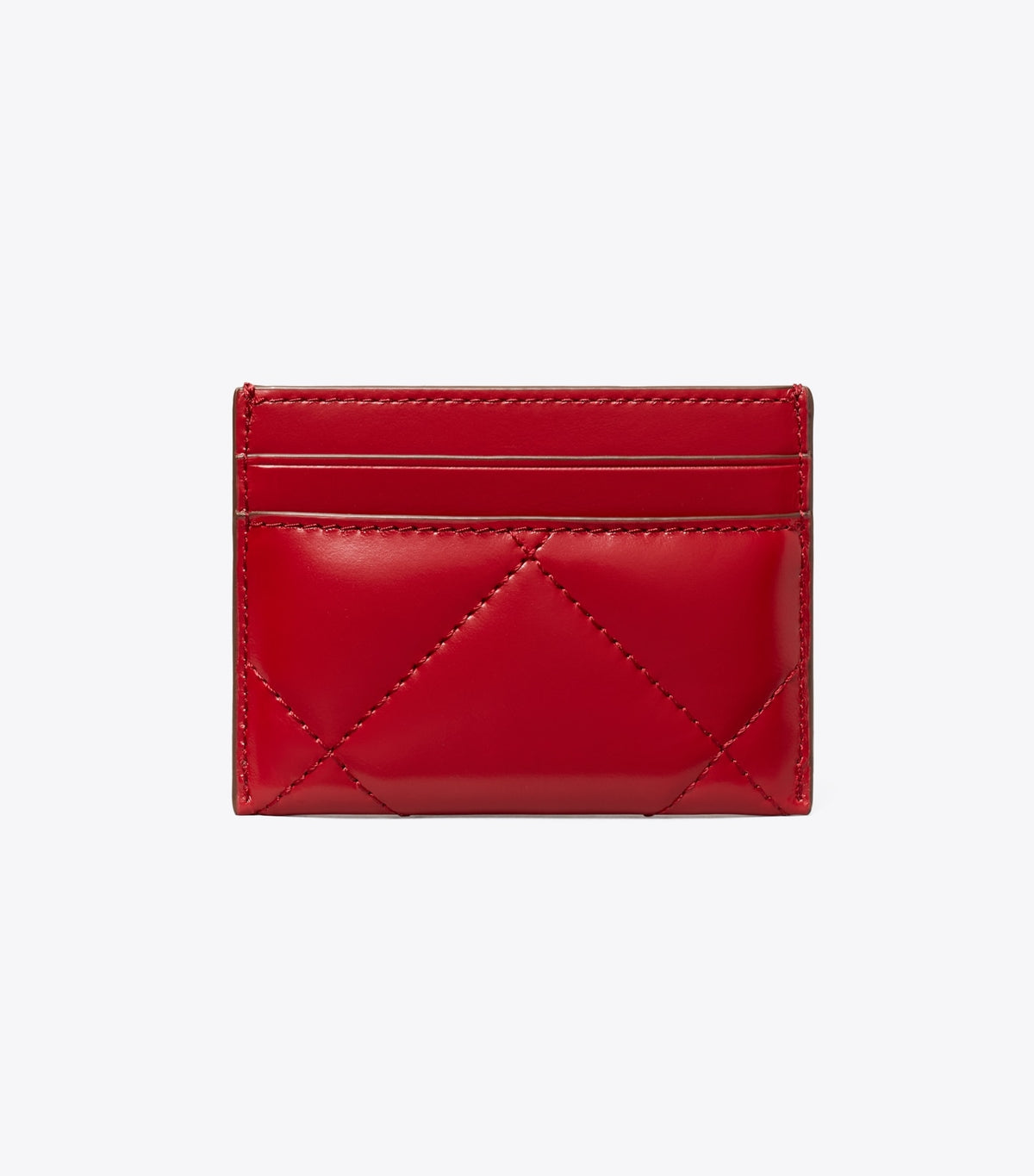 Tory Burch Kira Diamond Quilt Card Case - Red