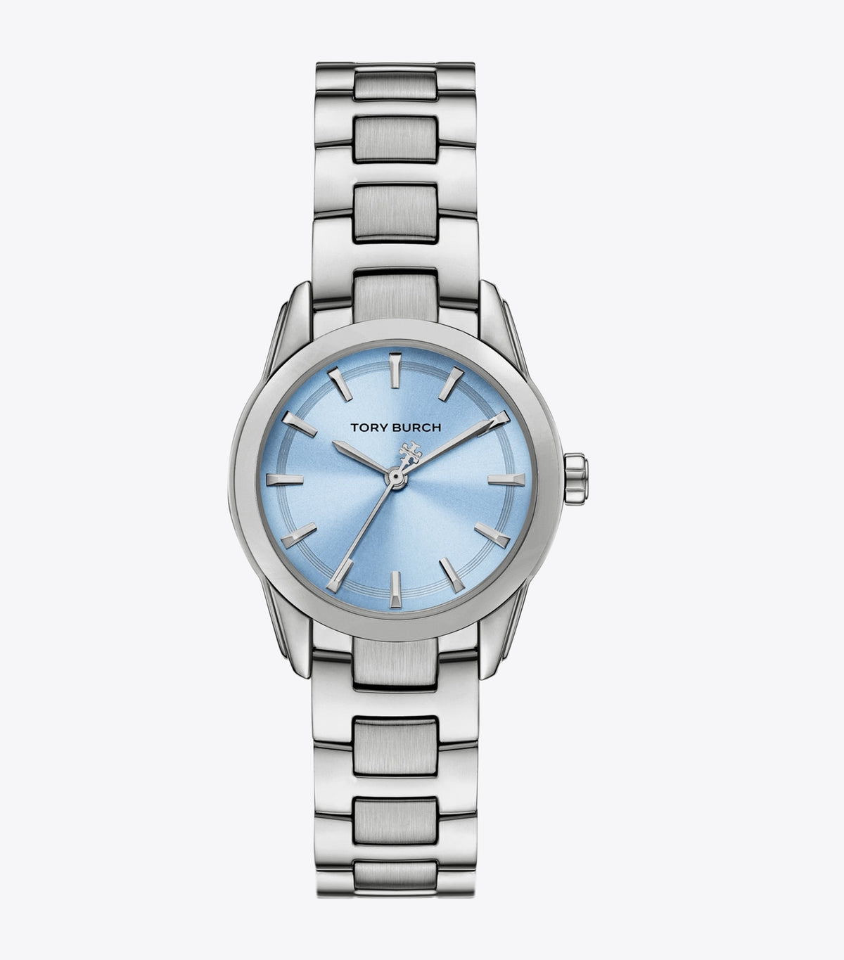 Tory Burch Small Miller Watch - Light Blue/Silver
