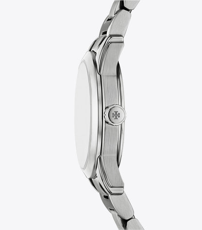Tory Burch Small Miller Watch - Light Pink/Silver