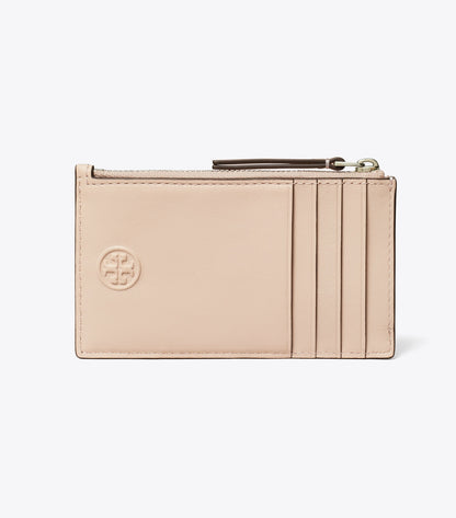 Tory Burch Fleming Zip Card Case - Soft Pink