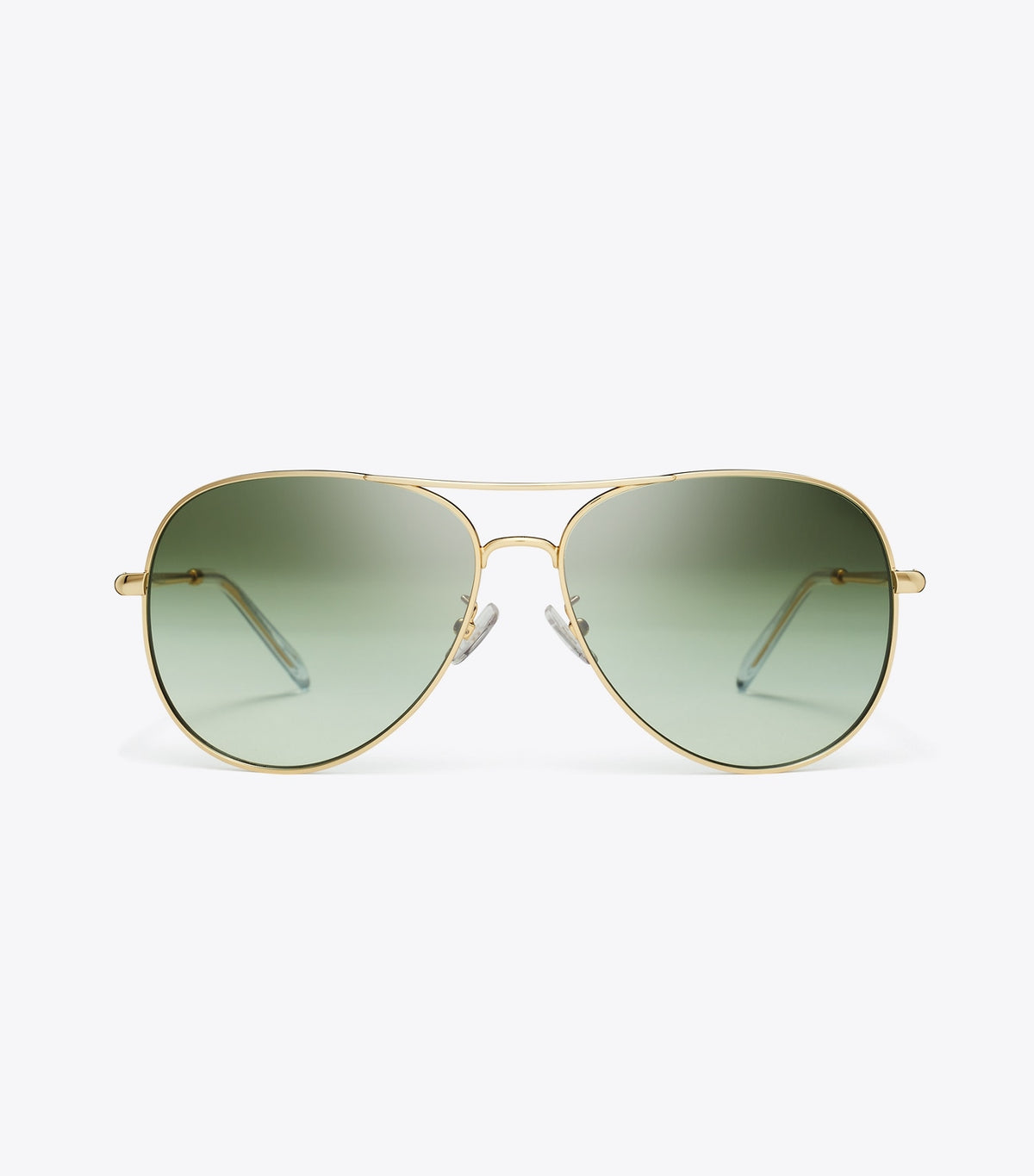 Tory Burch Eleanor Pilot Sunglasses - Gold/Green Gradient