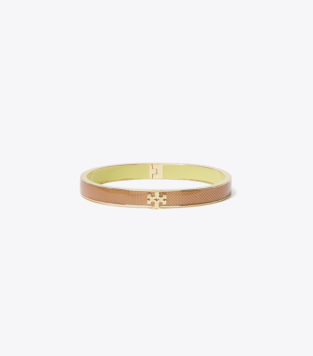 Tory Burch Medium Icon Guilloché Enamel Bracelet - Tory Gold / Rose