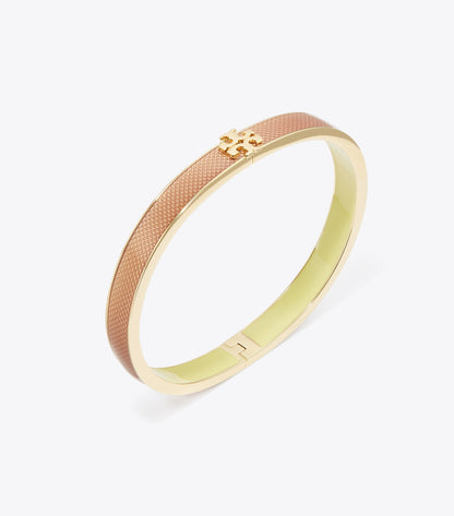 Tory Burch Medium Icon Guilloché Enamel Bracelet - Tory Gold / Rose