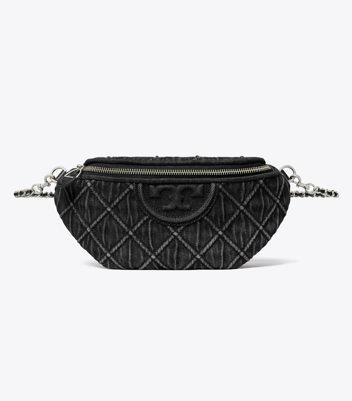 Tory Burch Fleming Denim Belt Bag - Black