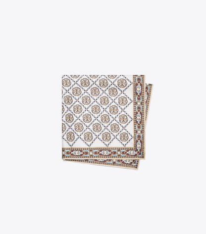 Tory Burch Deco T Monogram Neckerchief - Ivory Deco T Monogram