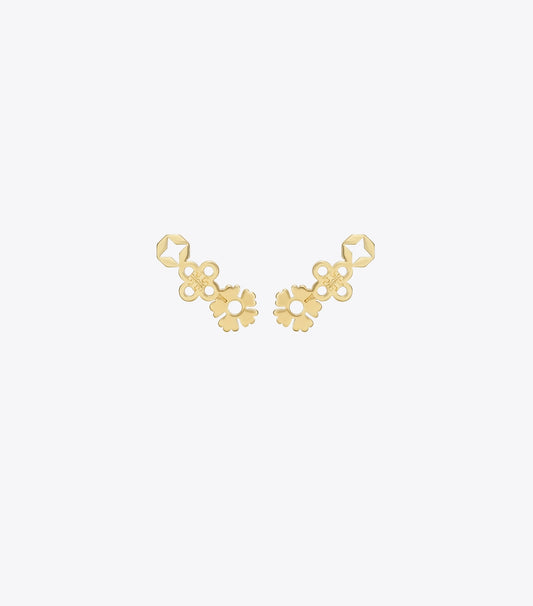 Tory Burch Forget Me Not Cluster Stud Earrings - Tory Gold
