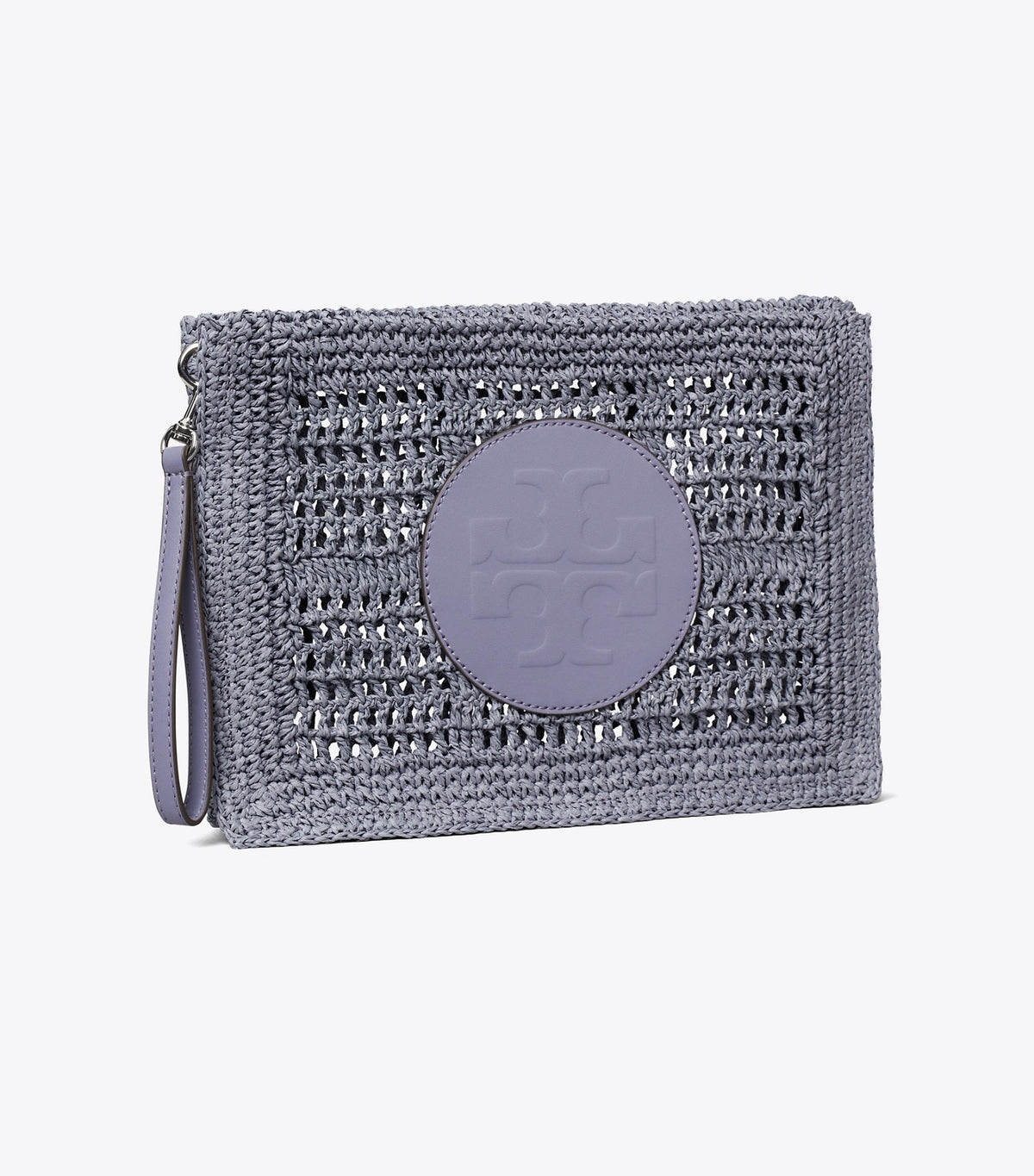 Tory Burch Ella Hand-Crocheted Pouch - Gray