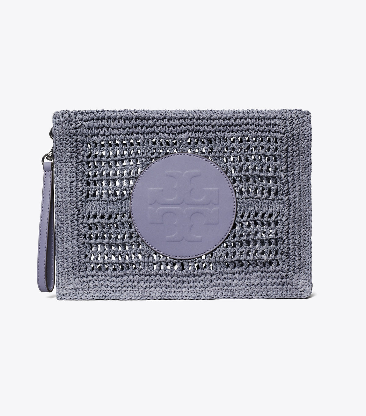 Tory Burch Ella Hand-Crocheted Pouch - Gray