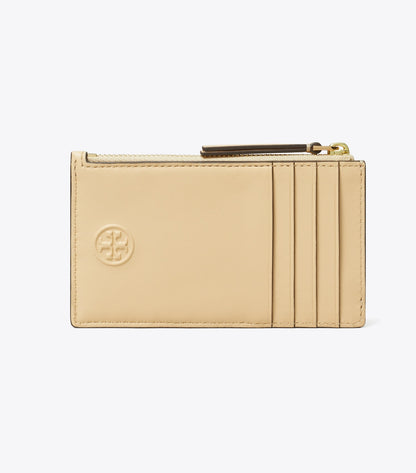 Tory Burch Fleming Zip Card Case - Soft Serve