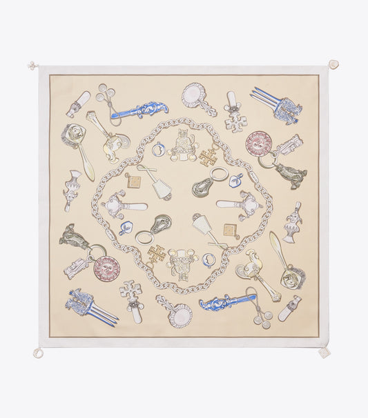 Tory Burch Rattles Neckerchief - Rattles Neutral
