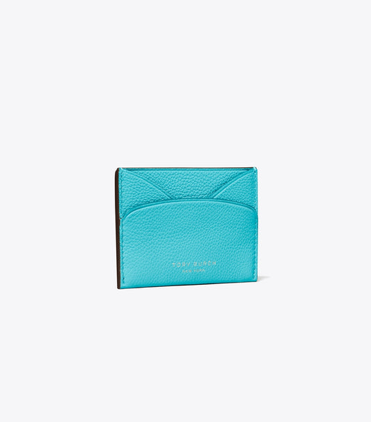 Tory Burch Romy Flat Card Case - Soft Turquoise