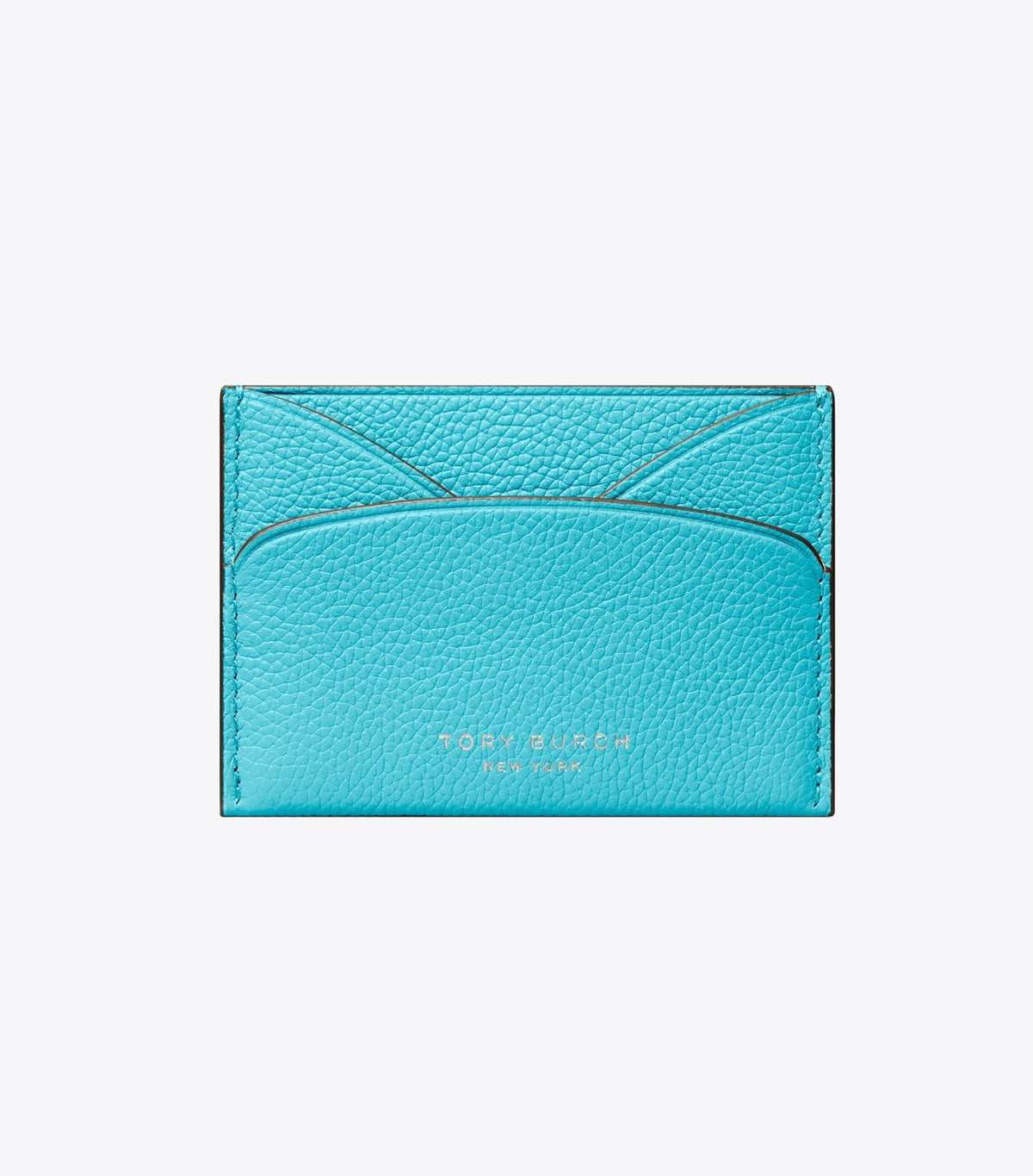 Tory Burch Romy Flat Card Case - Soft Turquoise