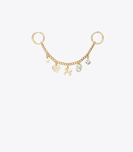 Tory Burch Horse Charm Bag Chain - Gold / Multi