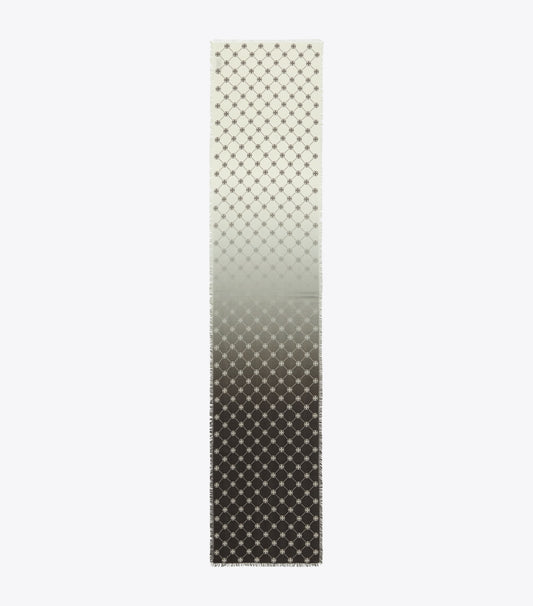 Tory Burch T Monogram Oblong Scarf - Brown