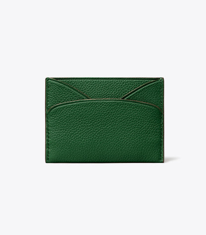 Tory Burch Romy Flat Card Case - Dark Kale